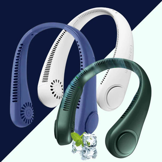 🔥Summer Sale - 50% Off 🔥🔥 Portable Bladeless Hanging Rechargeable Neck Fan