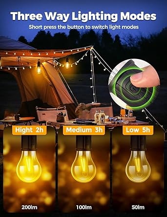 Portable Rechargeable Hanging Bulb