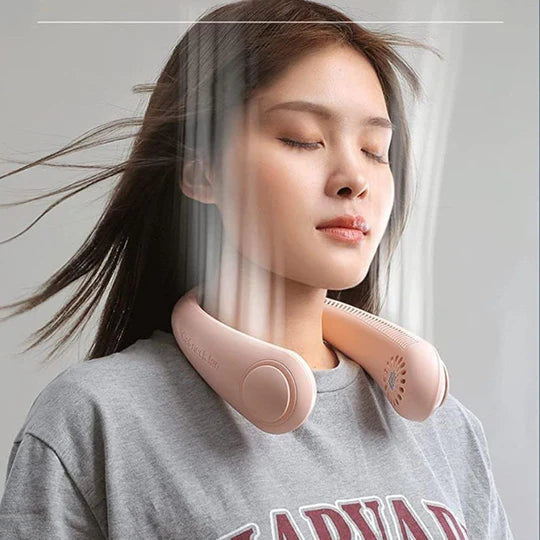 🔥Summer Sale - 50% Off 🔥🔥 Portable Bladeless Hanging Rechargeable Neck Fan