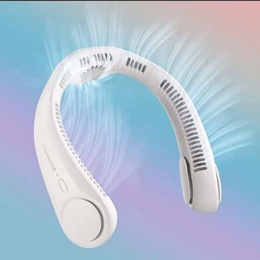 🔥Summer Sale - 50% Off 🔥🔥 Portable Bladeless Hanging Rechargeable Neck Fan