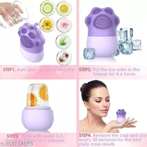 Ice Roller to Enhance Skin Glow, Shrink & Tighten Pores (Random Colour)