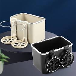 Car armrest Storage Box with 2 Foldable Cup Holder Multifunctional Universal car Console Box
