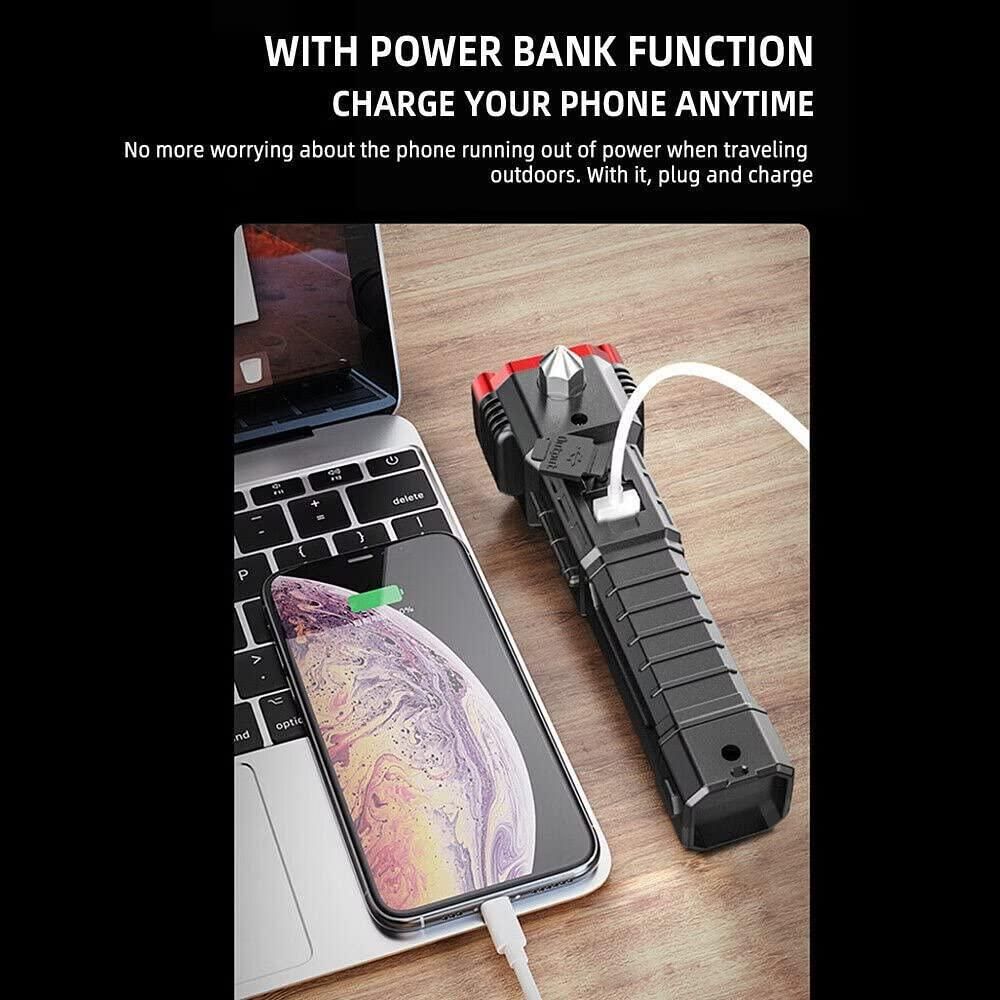 Multipurpose Rechargeable LED  Torch / Flashlight with Power Bank